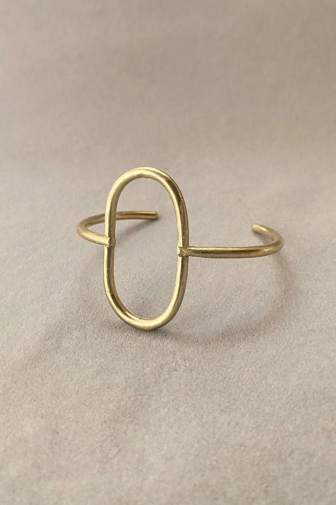 Adas Cuff Bracelet - Mahnal - Bracelets - Contemporary brass heirloom jewelry