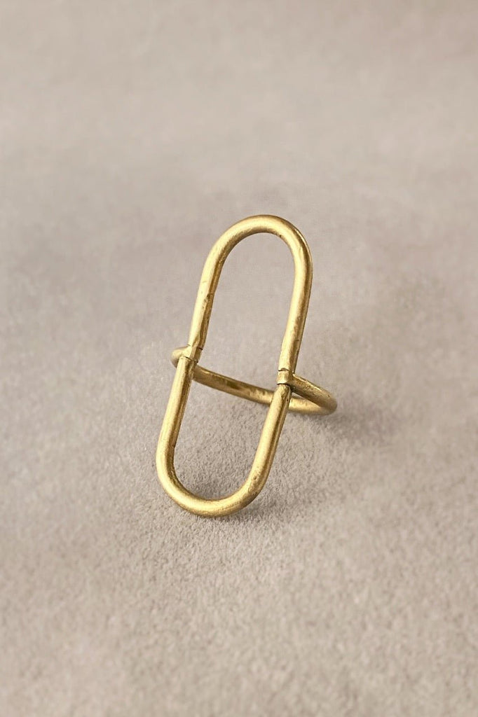 Adas Ring - Mahnal - Rings - Contemporary brass heirloom jewelry