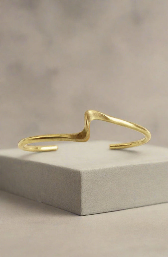 Ola Bangle - Mahnal - Bracelets - Contemporary brass heirloom jewelry
