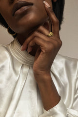 Hasaa Ring - Mahnal - Rings - Contemporary brass heirloom jewelry