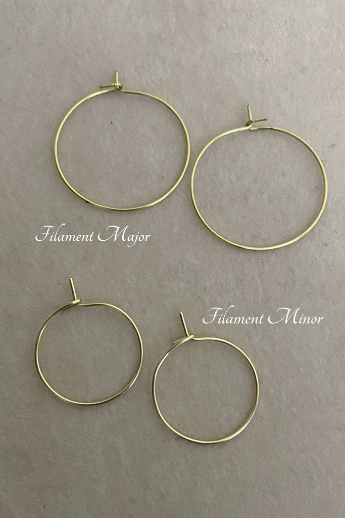 Filament Hoop Earrings